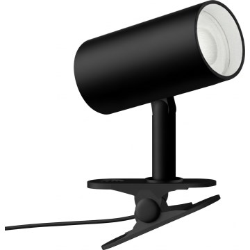 Luminária com clipe PUNTO 1xGU10/9W/230V preta
