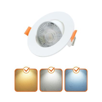 Luminária de embutir LED BRINO LED/3/5/7W/230V 3000/4000/6500K branca