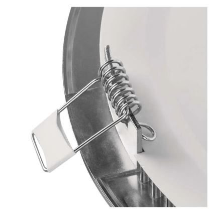 Luminária de embutir LED NEXXO LED/7W/230V 3000/3500/4000K prateada, diâmetro 12 cm