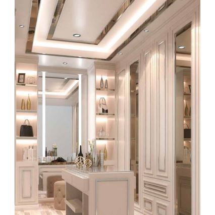 LED Candeeiro encastrado para casa de banho BONO LED/8W/230V 3000K IP65 cromo mate