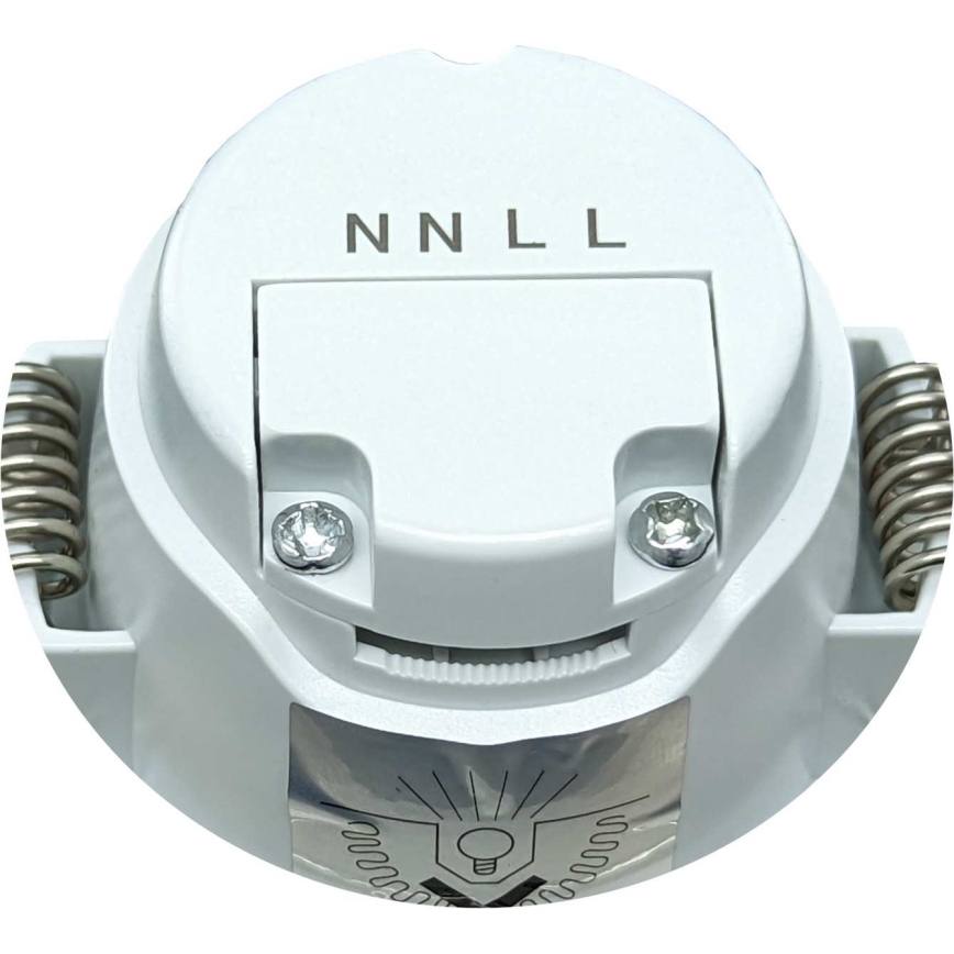 LED Candeeiro encastrado para casa de banho BONO LED/8W/230V 3000K IP65 cromo mate