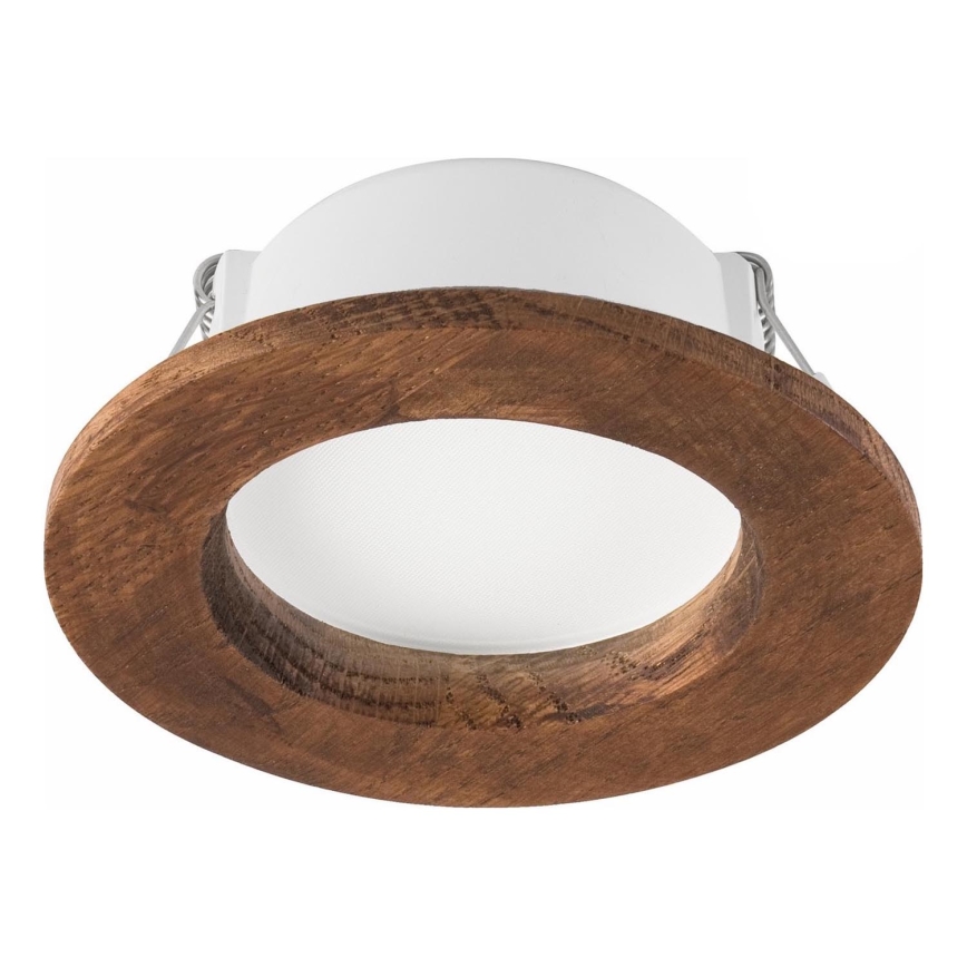 Luminária de embutir LED WOODY SPOT LED/5,5W/230V 4000K cerejeira Ø 10 cm