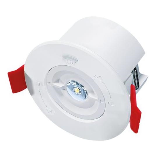 Luminária de emergência encastrada LED/1,5W/230V 1800 mAh