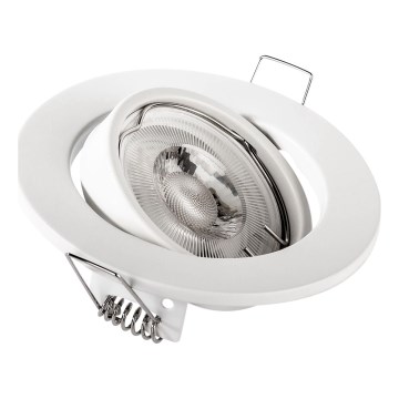Luminária de encastrar 1xGU10/MR16/10W/230V Ø 9 cm branca