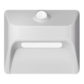 Luminária de escada recarregável LED com sensor de movimento e sensor crepuscular STEP LIGHT LED/0,3W/3,7V 2200 mAh IP53 branca