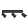 Luminária de focos FAMA 3xGU10/30W/230V preta