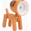 Luminária de mesa LED LED/0,06W/3xLR41 em forma de cão laranja