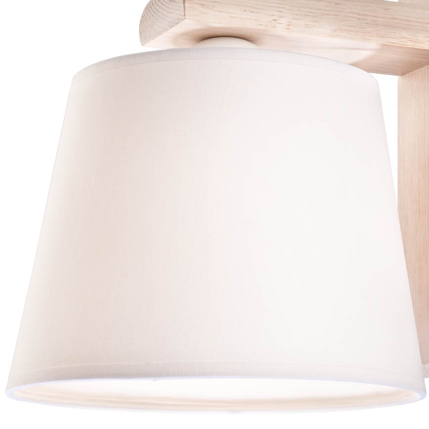 Luminária de parede 1xE27/60W/230V carvalho