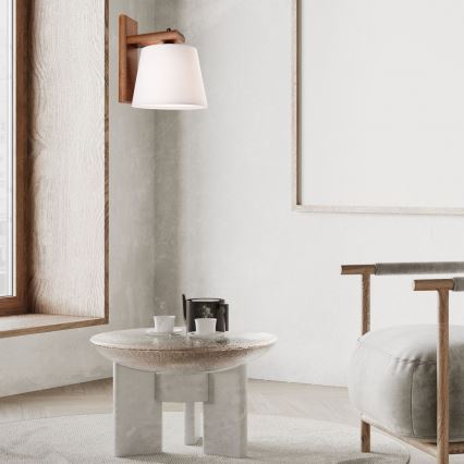 Luminária de parede 1xE27/60W/230V carvalho