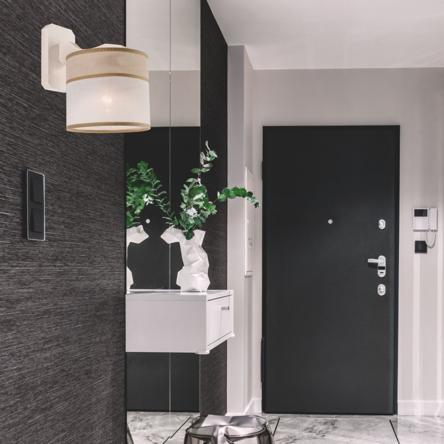 Luminária de parede ANDREA 1xE27/60W/230V faia