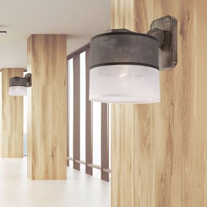 Luminária de parede ANDREA 1xE27/60W/230V faia