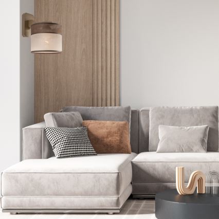 Luminária de parede ANDREA 1xE27/60W/230V faia