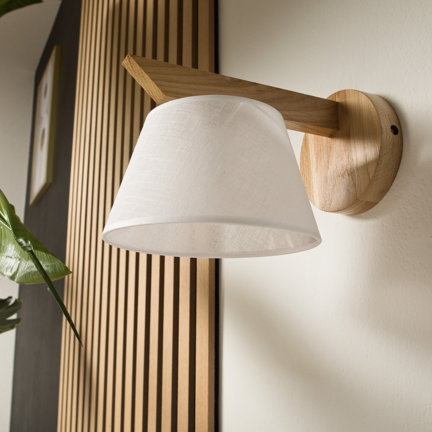 Luminária de parede ANTONIO 1xE14/40W/230V carvalho