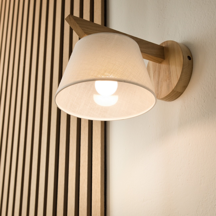 Luminária de parede ANTONIO 1xE14/40W/230V carvalho