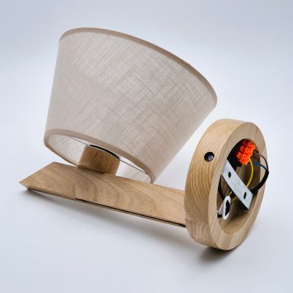 Luminária de parede ANTONIO 1xE14/40W/230V carvalho