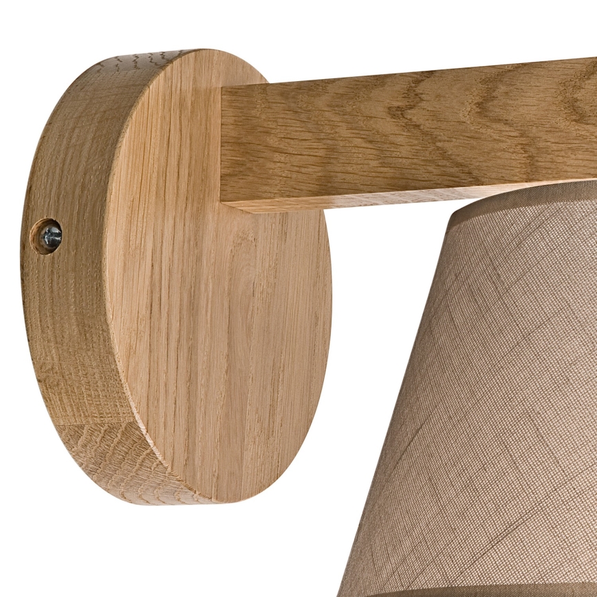 Luminária de parede ANTONIO 1xE14/40W/230V carvalho