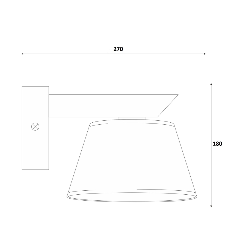 Luminária de parede ANTONIO 1xE14/40W/230V faia
