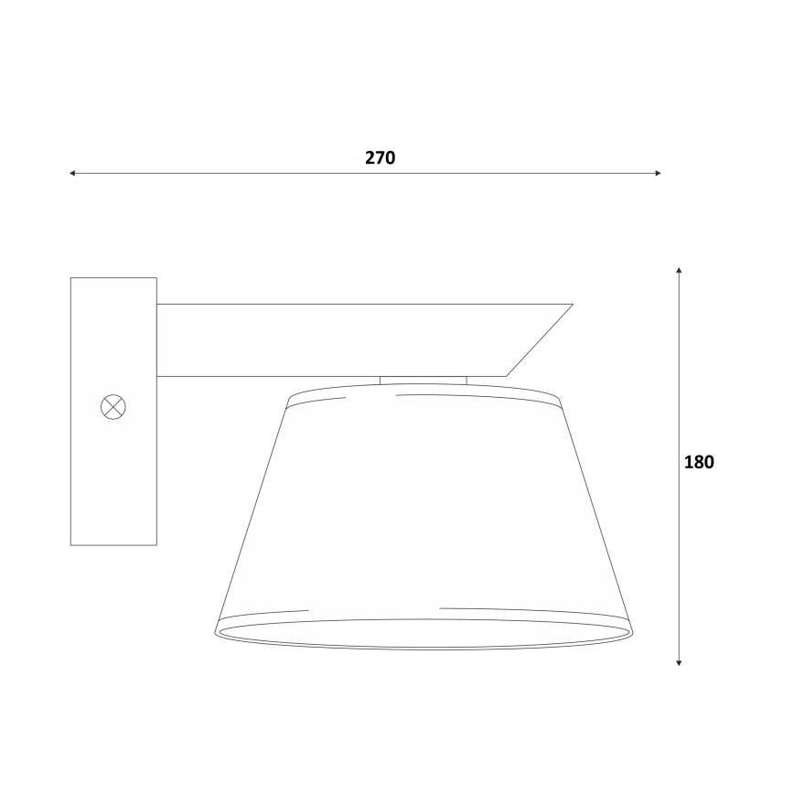 Luminária de parede ANTONIO 1xE14/40W/230V faia