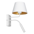 Luminária de parede ARDEN 1xE27/60W+1xG9/8W/230V branca/dourada