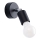 Luminária de parede com foco FORNES 1xE27/60W/230V preta