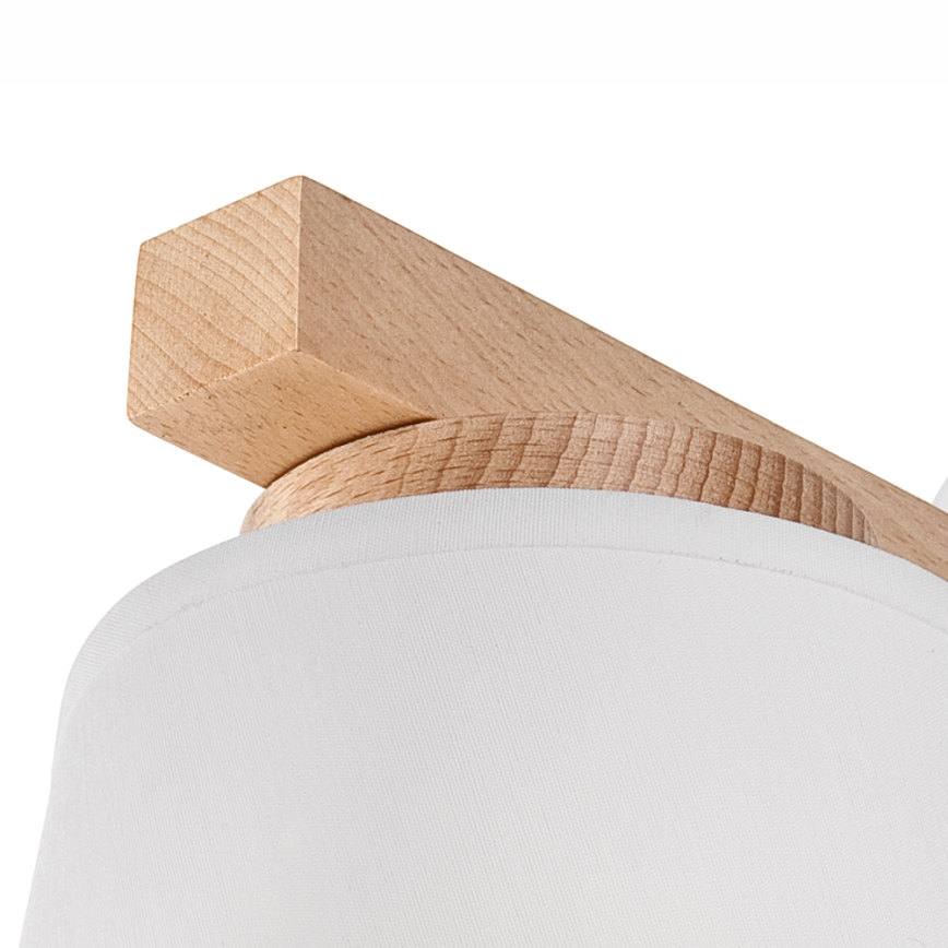 Luminária de parede ELLIE 1xE27/60W/230V faia