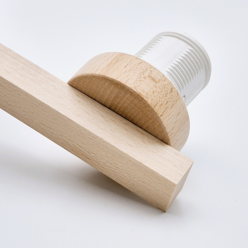 Luminária de parede ELLIE 1xE27/60W/230V faia