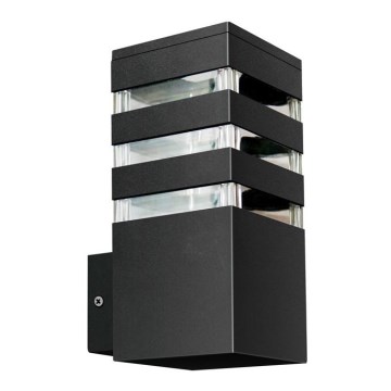 Luminária de parede exterior TEKSAS 1xE27/12W/230V IP44 antracite