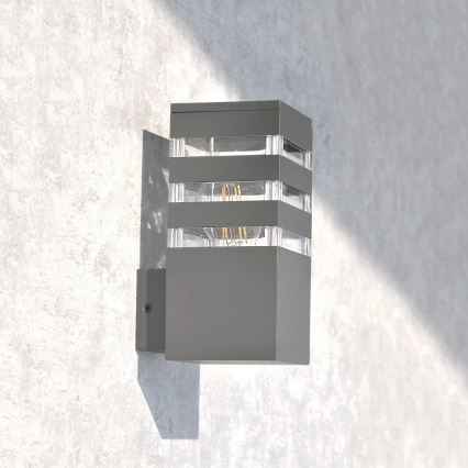 Luminária de parede exterior TEKSAS 1xE27/12W/230V IP44 antracite