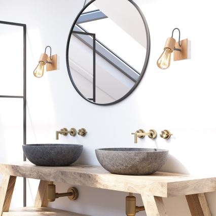 Applique de parede GUSTAVO 1xE27/60W/230V faia