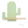 Luminária de parede infantil LED com prateleira CACTUS LED/4W/230V verde/madeira,