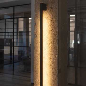 Luminária de parede LED exterior YALTE LED/8W/230V 3000K IP54 preta