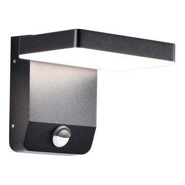 Luminária de parede LED flexível para exterior com sensor LED/17W/230V IP65 3000K preta