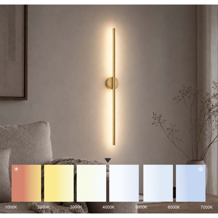 Luminária de parede LED LANA LED/7W/230V 4000K dourada