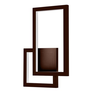 Luminária de parede LED LED/20W/230V 3000K castanha