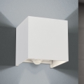 Luminária de parede LED para exterior com sensor de movimento e crepúsculo CUBE-S LED/13W/230V IP54 branco