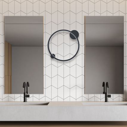 Luminária de parede LED SATURNO LED/25W/230V diâmetro 50 cm IP44 antracite