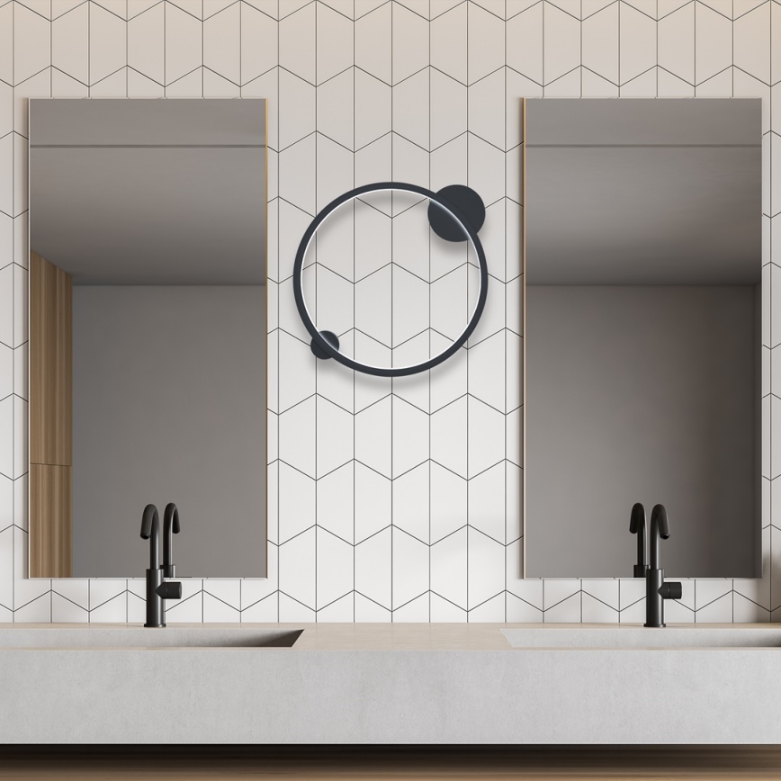 Luminária de parede LED SATURNO LED/25W/230V diâmetro 50 cm IP44 antracite