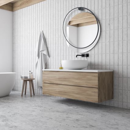 Luminária de parede LED SATURNO LED/46W/230V diâmetro 80 cm IP44 antracite