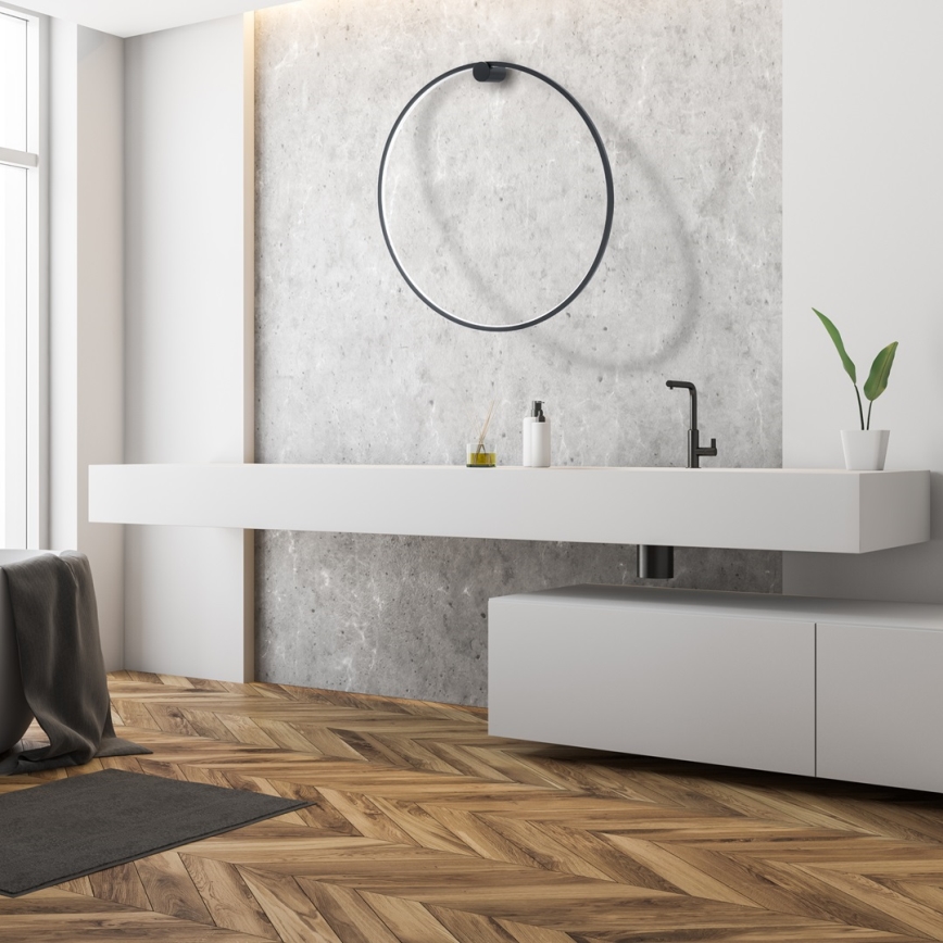 Luminária de parede LED SATURNO LED/46W/230V diâmetro 80 cm IP44 antracite