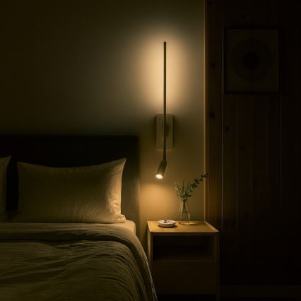 Luminária de parede LED TORCH LED/6W/230V + LED/3W branca