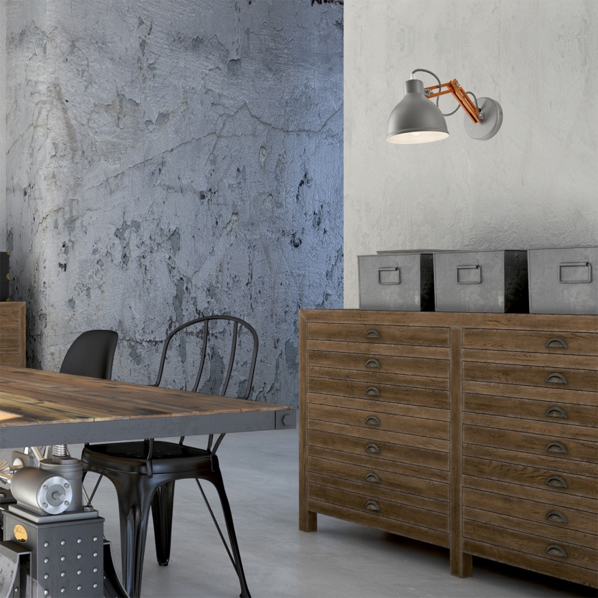 Luminária de parede MARCELLO 1xE27/60W/230V faia