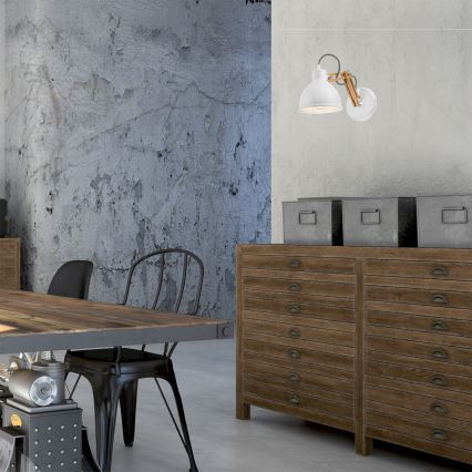 Luminária de parede MARCELLO 1xE27/60W/230V faia