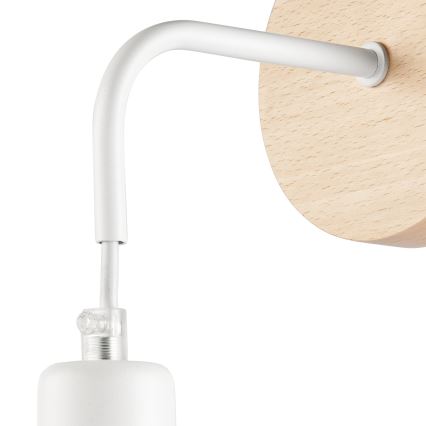 Luminária de parede ORAZIO 1xE27/60W/230V faia