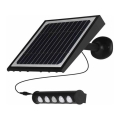 Luminária de parede solar LED com sensor de movimento e crepúsculo LED/8W/3,7V 4000 mAh 4000K IP65