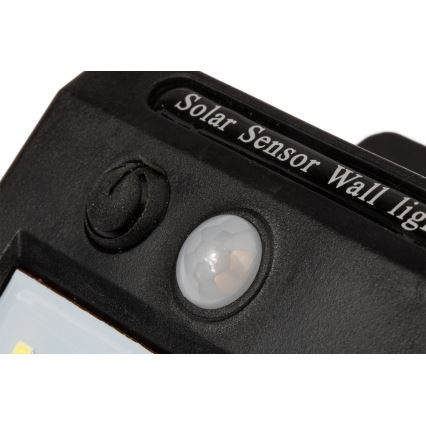 Luminária de parede solar LED com sensor LED/0,55W/3,7V 1200 mAh IP65