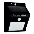 Luminária de parede solar LED com sensor LED/0,55W/3,7V 1200mAh 6500K IP65
