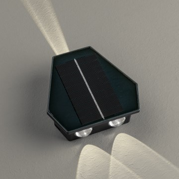 Luminária de parede solar LED com sensor LED/2W/5V IP54 1300 mAh