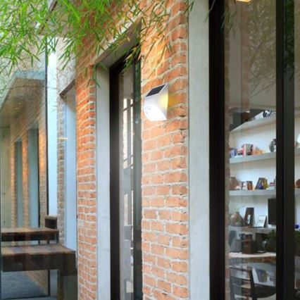 Luminária de parede solar com sensor LED/3W/3,7V 3000/4000K 1200 mAh IP54 branca