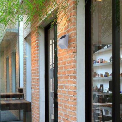 Luminária de parede solar com sensor LED/3W/3,7V 3000/4000K 1200 mAh IP54 branca