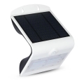 Luminária de parede solar LED com sensor LED/3W/3,7V 3000/4000K IP65 2000 mAh branca